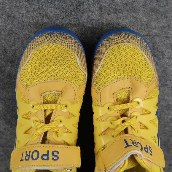 Casual Shoes Mens 8.5 Wheeled Sneakers Yellow Blue Sport Active Skate Roll - Picture 7 of 11